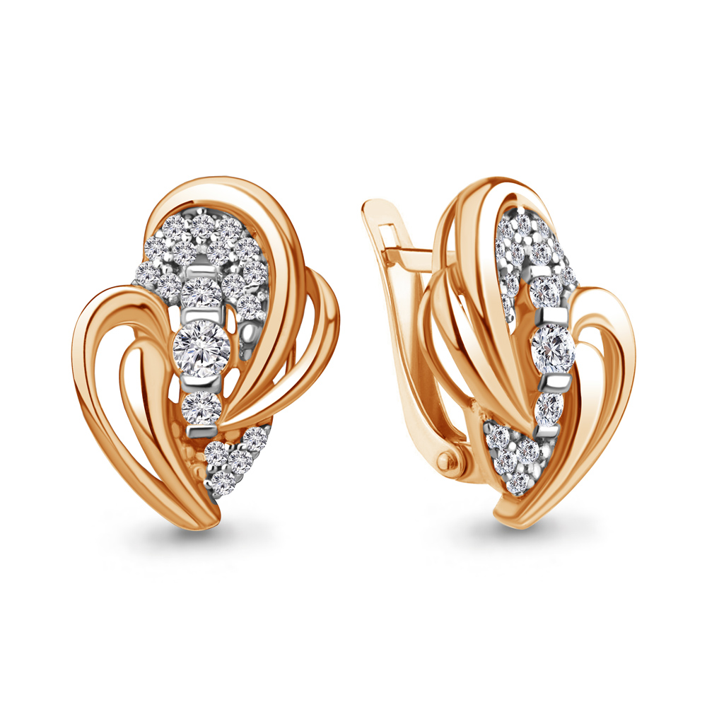 

Серьги из серебра с фианитом Aquamarine Aquamarine 49257А_925_з, 49257А_925_з