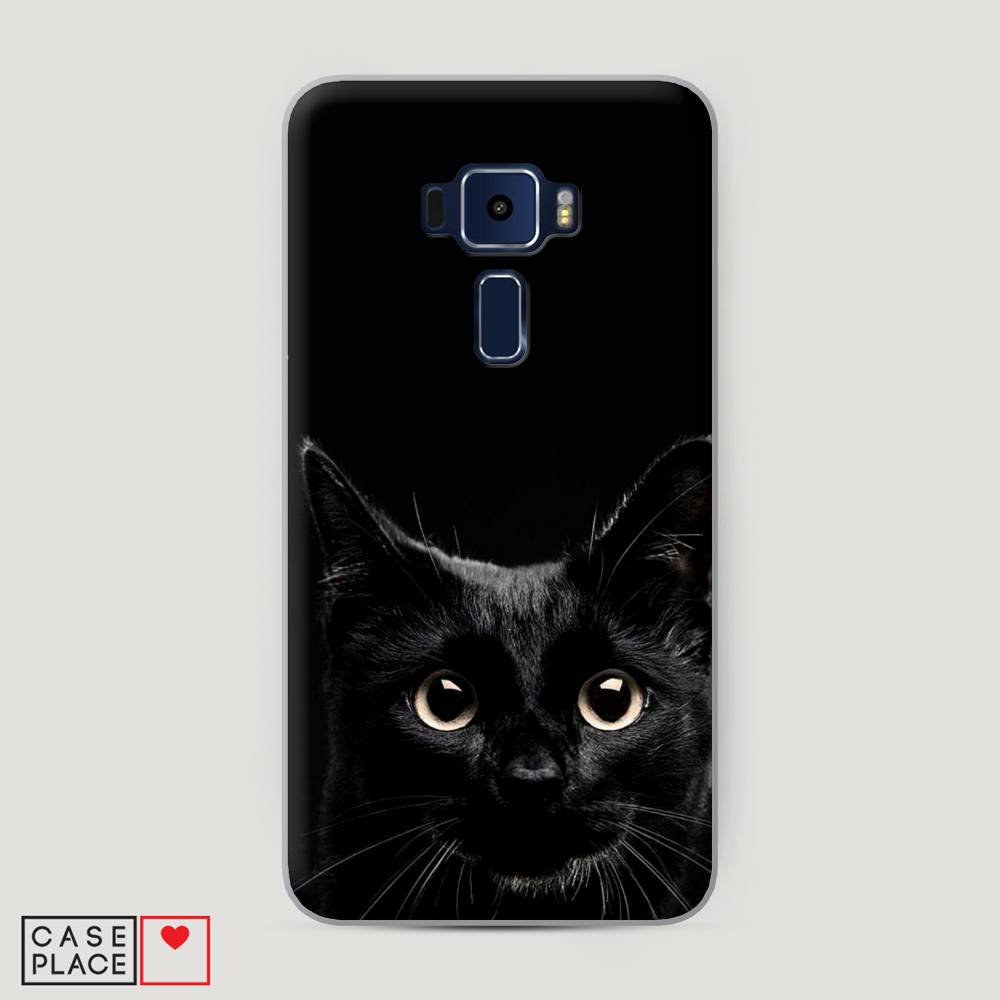 

Чехол Awog на Asus Zenfone 3 ZE552KL "Добрый кот", Черный, 41250-1