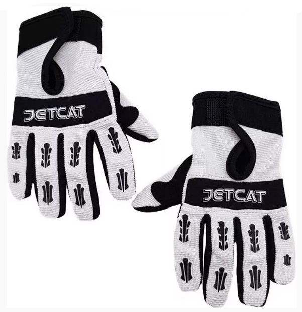 Перчатки JetCat Pro M (Длинные пальцы) (белые/чёрные)