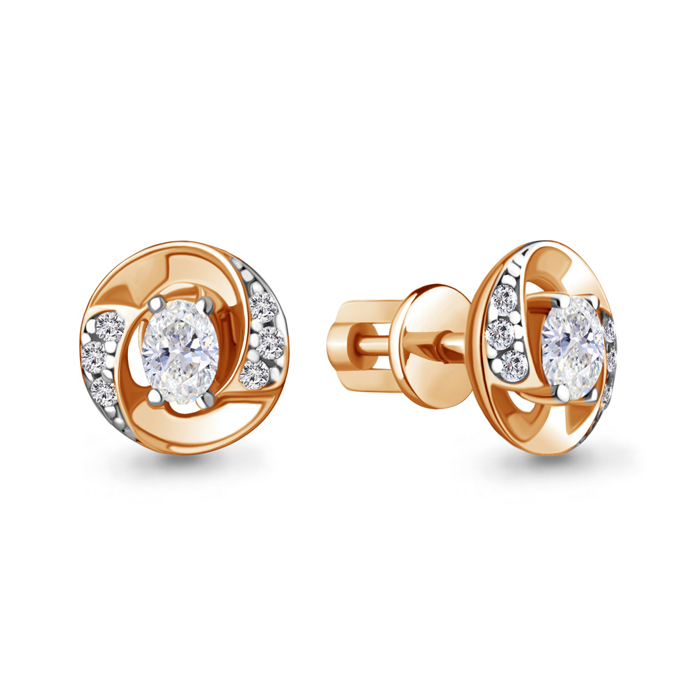 

Серьги из серебра с фианитом Aquamarine Aquamarine 49247А_925_з, 49247А_925_з