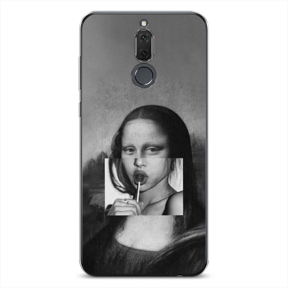 

Чехол Awog на Huawei Nova 2i/Mate 10 Lite "Mona Lisa sucking lollipop", Серый, 6120550-9