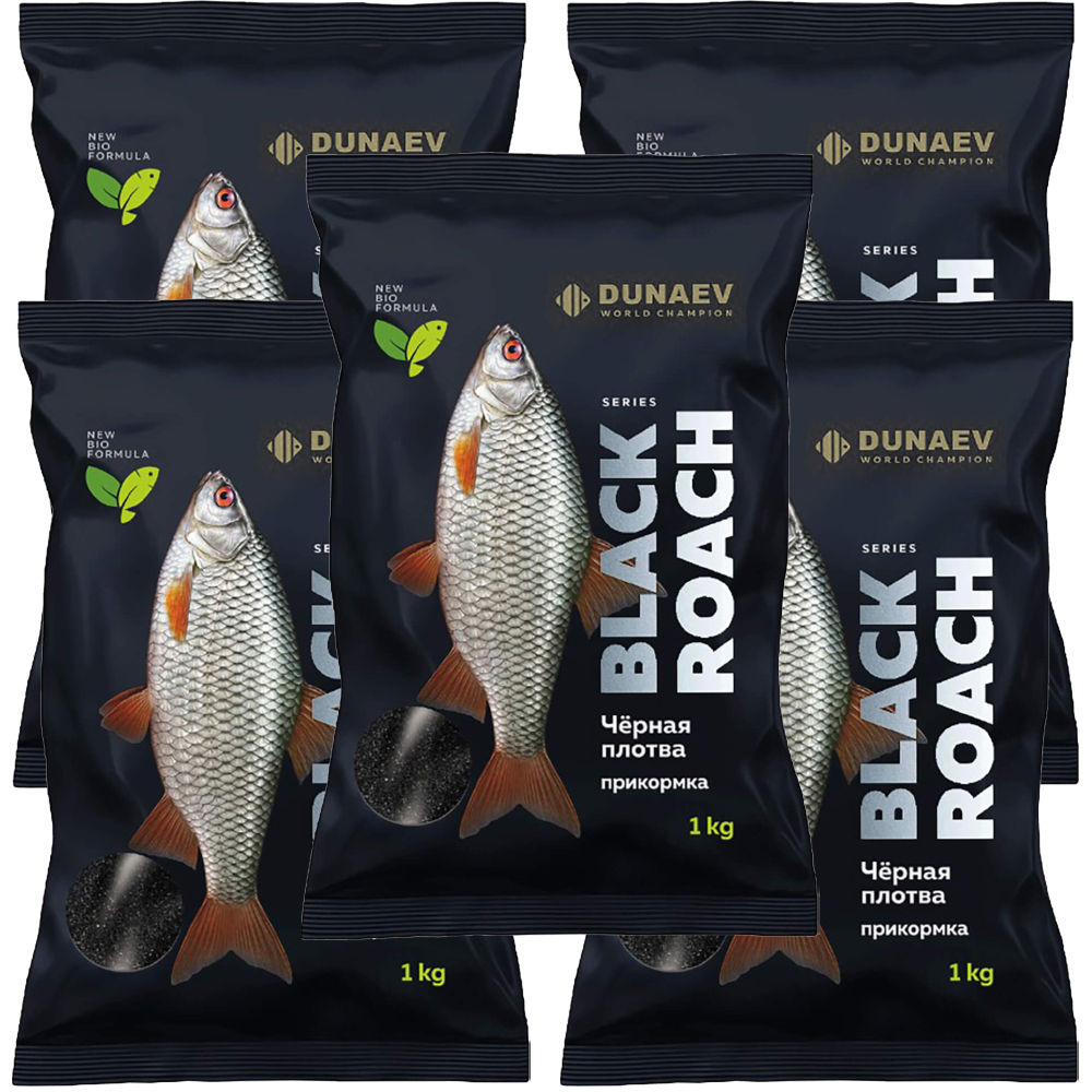 Прикормка рыболовная Dunaev Black Series Roach 5 упаковок