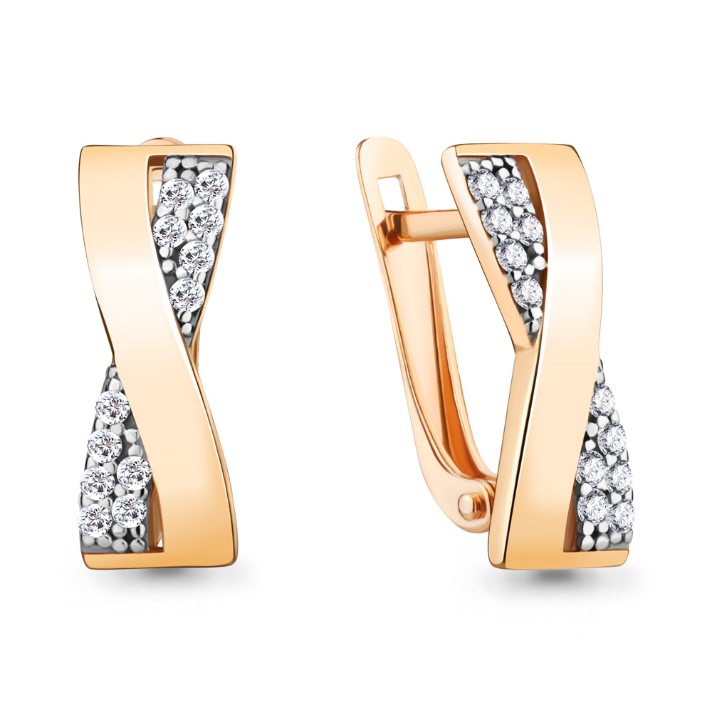 

Серьги из серебра с фианитом Aquamarine Aquamarine 49239А_925_з, 49239А_925_з