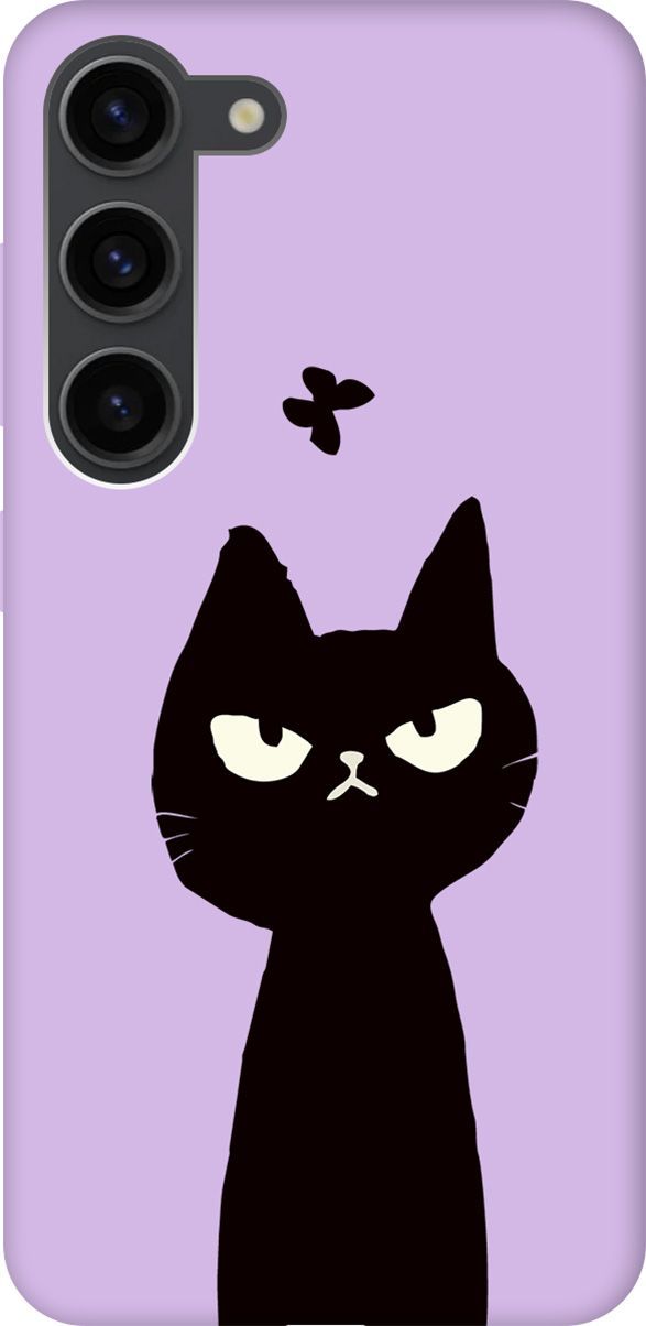 

Чехол на Samsung Galaxy S23 с принтом "Disgruntled Cat" сиреневый, Фиолетовый;черный, 158326