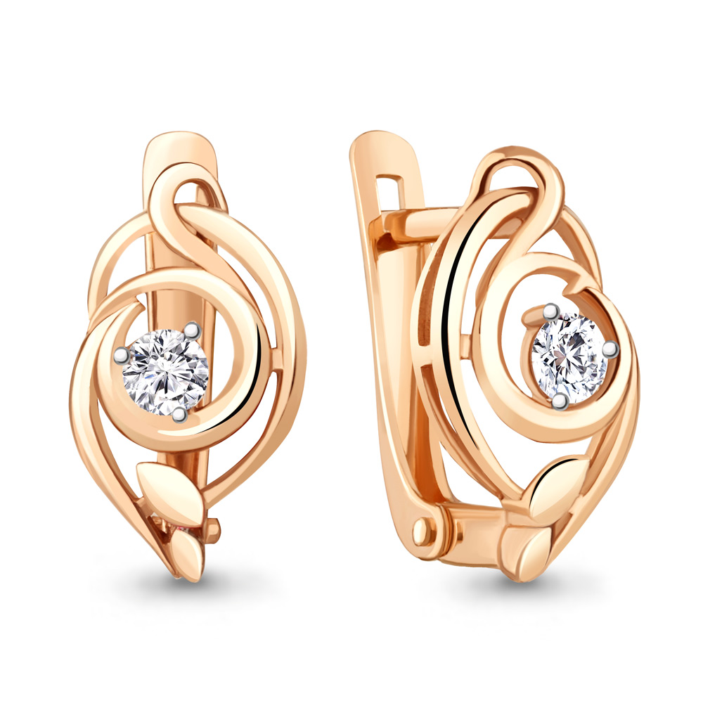 

Серьги из серебра с фианитом Aquamarine Aquamarine 49233А_925_з, 49233А_925_з