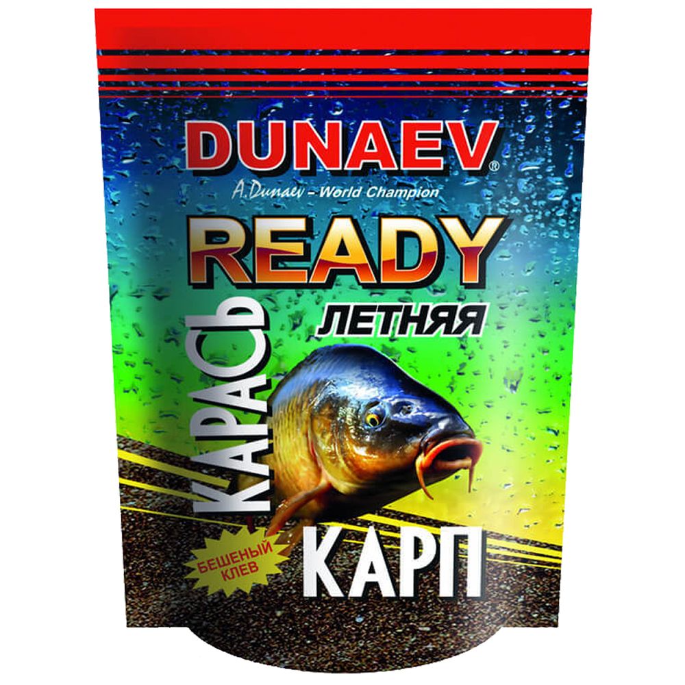 

Прикормка рыболовная Dunaev Ready Карп Карась 1 упаковка, Разноцветный, Ready