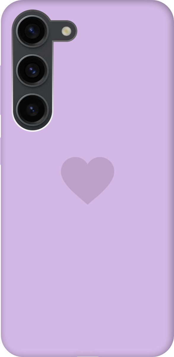 

Чехол на Samsung Galaxy S23 Silky Touch Premium с принтом "Heart" сиреневый, Фиолетовый, 158325