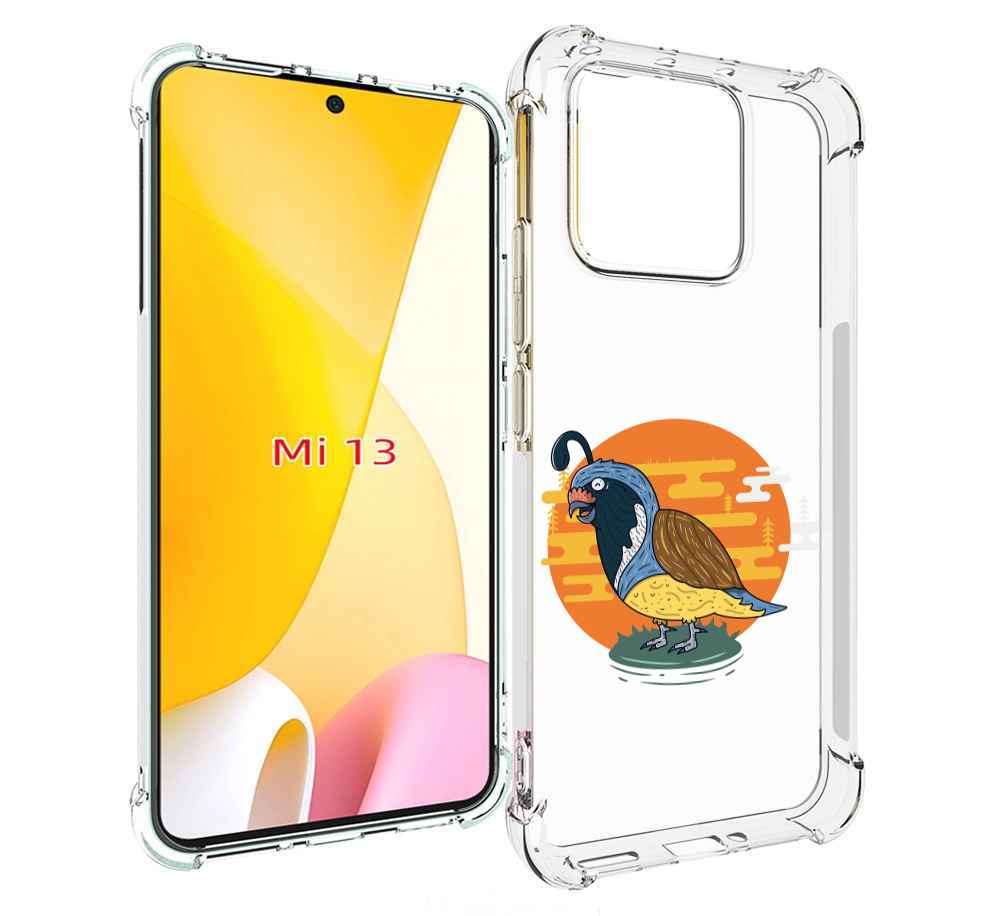 

Чехол MyPads попугай-на-острове для Xiaomi 13, Прозрачный, Tocco
