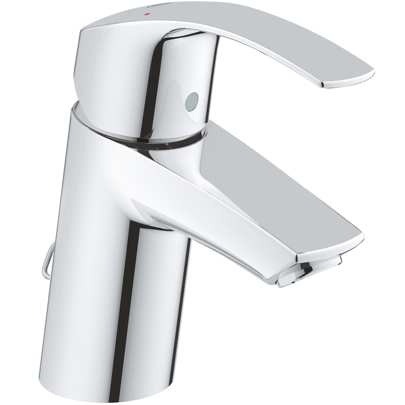 фото Смеситель для раковины с цепочкой grohe eurosmart хром (33188002)