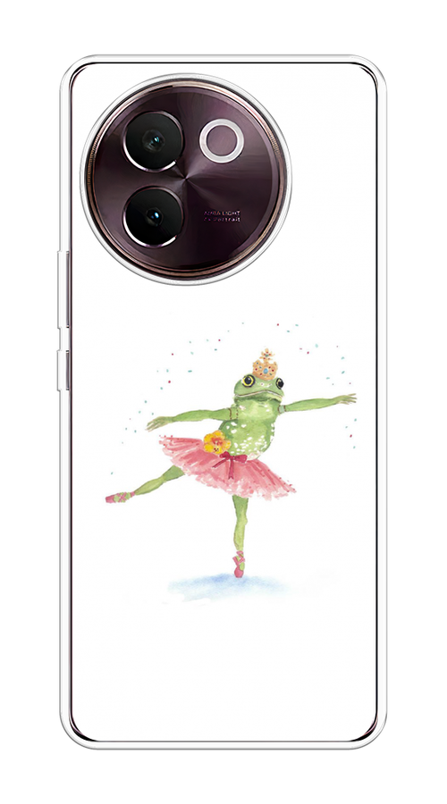 

Чехол на Vivo V30e "Лягушка-балерина", Зеленый, 2610550-1