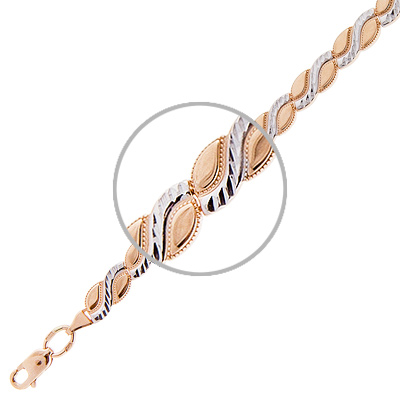 Браслет из красного золота р. 18,5 Эстет 01Б711292