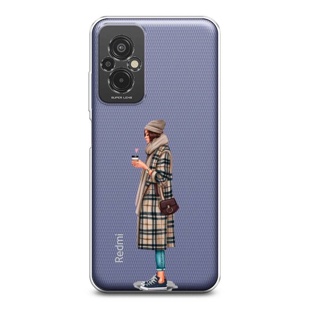 

Чехол на Xiaomi Redmi 11 Prime 4G "Утренний кофе", Коричневый;бежевый, 316850-6