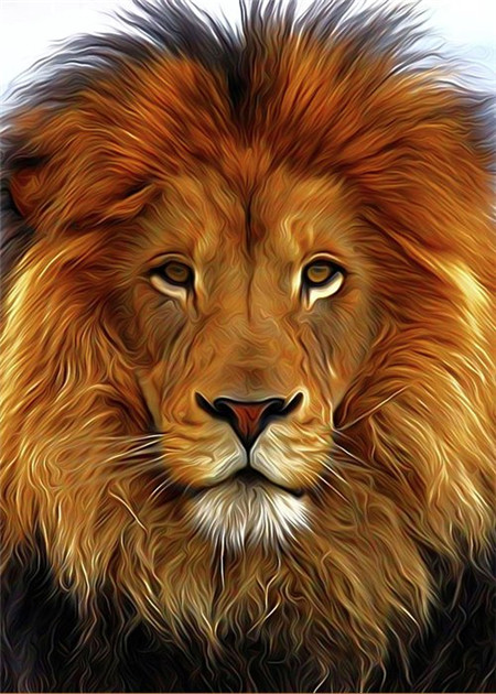 

Алмазная мозаика стразами Ripoma Лев 00115028 40х50 см, Лев