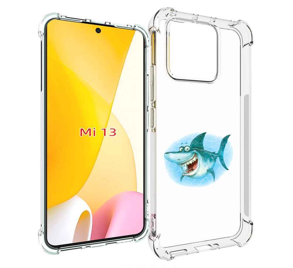

Чехол MyPads веселая акула для Xiaomi 13, Прозрачный, Tocco