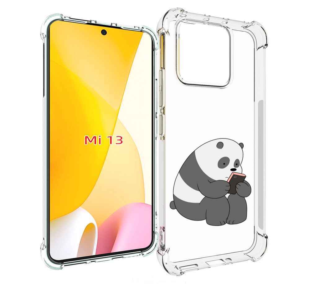 

Чехол MyPads панда-в-телефоне для Xiaomi 13, Прозрачный, Tocco