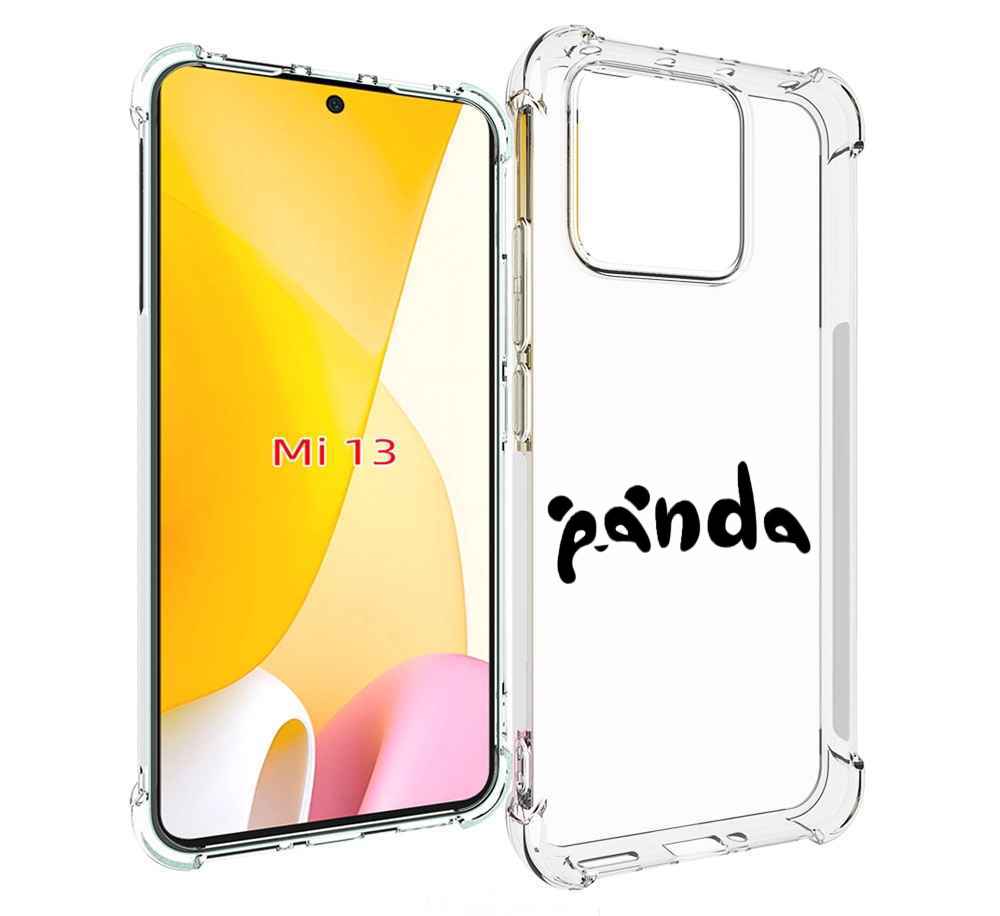 

Чехол MyPads панда надпись для Xiaomi 13, Прозрачный, Tocco