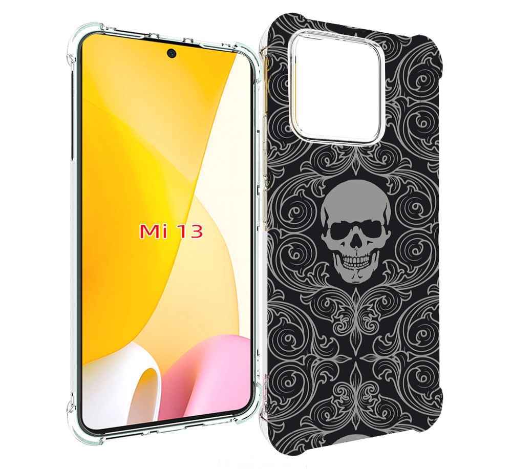 

Чехол MyPads орнамент-черепов для Xiaomi 13, Прозрачный, Tocco