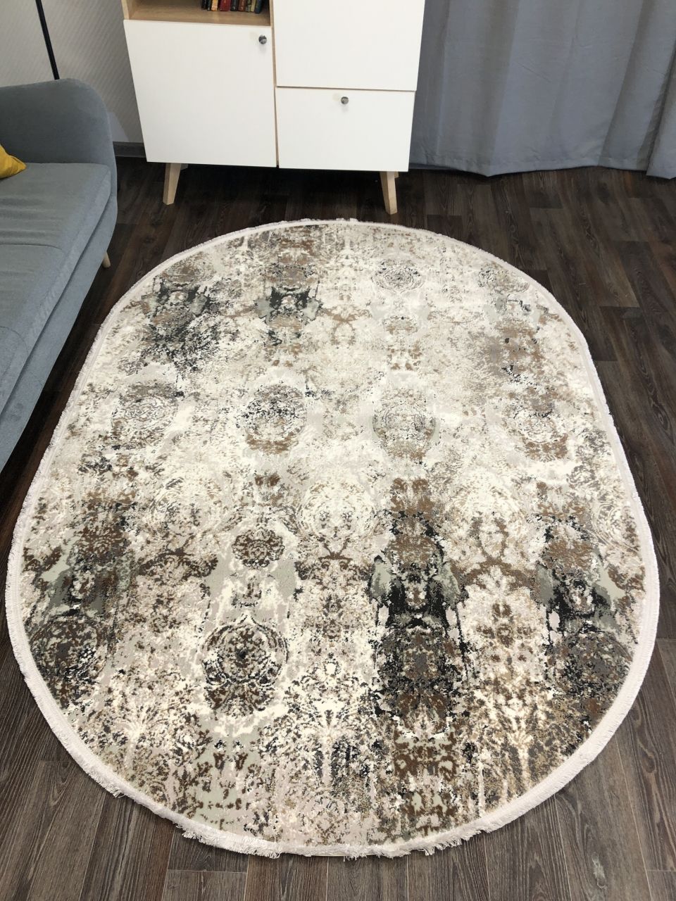 

Ковер DOKU 9354B GREY/BROWN Овал