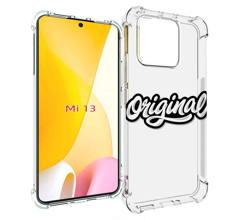 

Чехол MyPads оригинал-надпись для Xiaomi 13, Прозрачный, Tocco