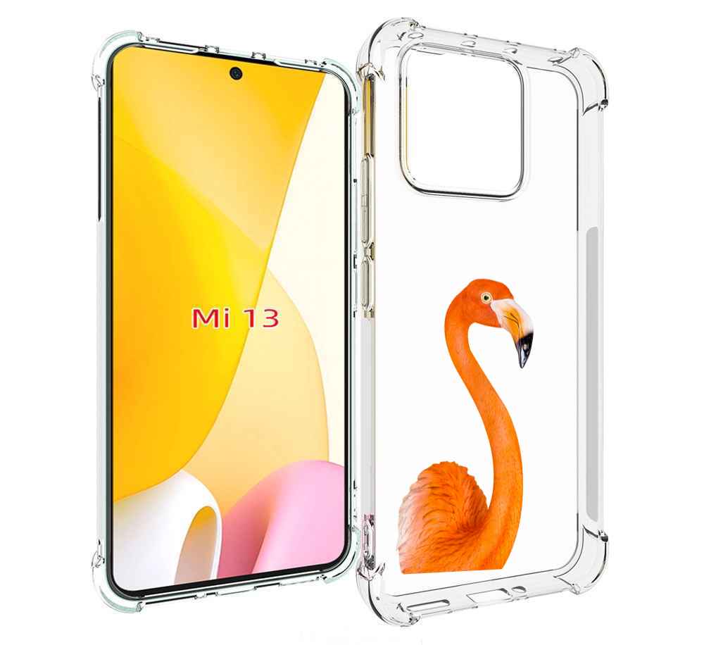 

Чехол MyPads оранжевый-фламинго для Xiaomi 13, Прозрачный, Tocco
