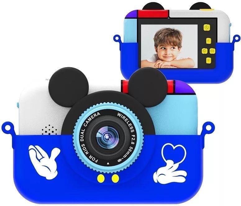 Детский фотоаппарат Микки Маус, синий