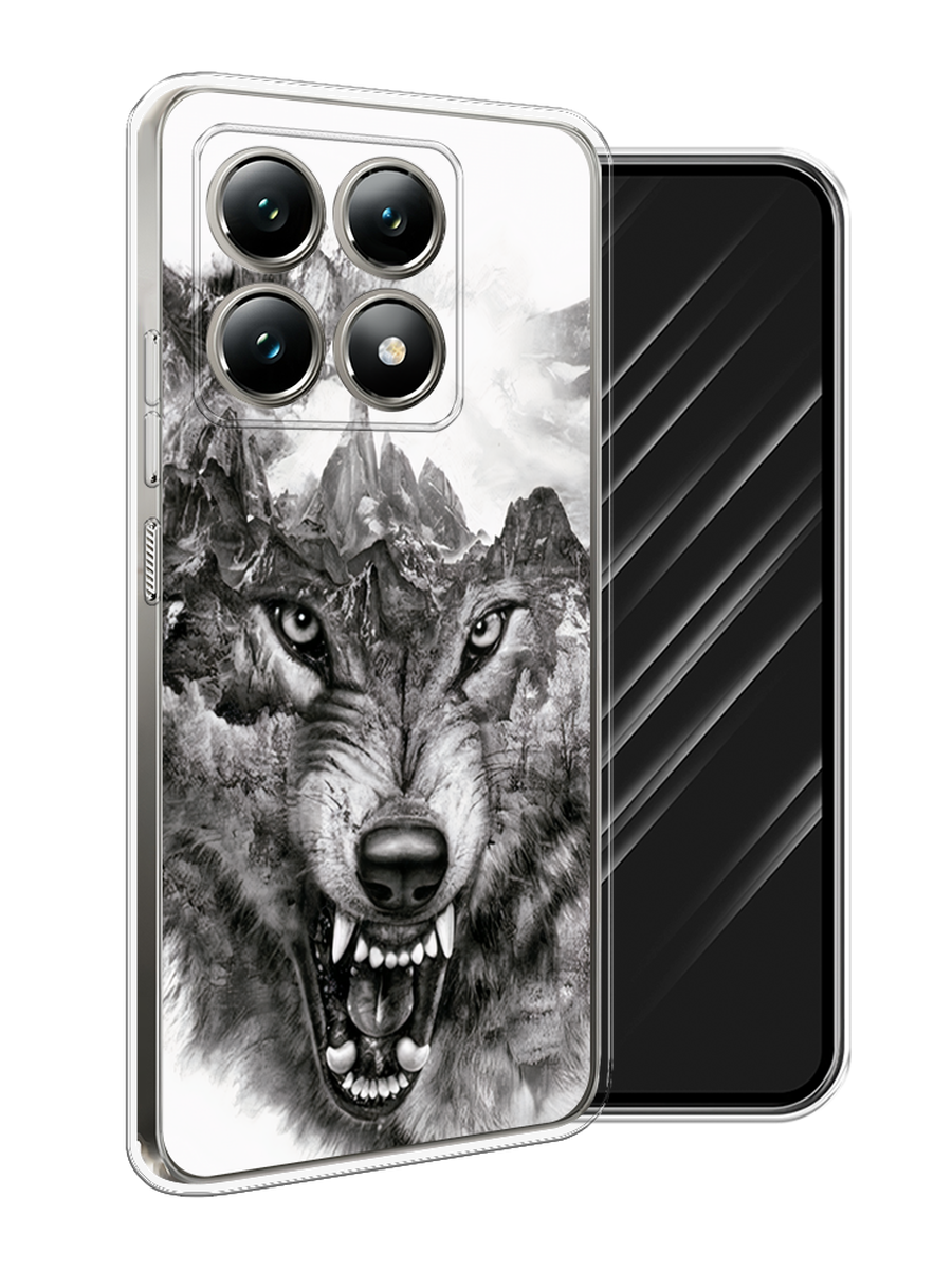 

Чехол Awog на Xiaomi 14T "Волк в горах", Серый;белый;бежевый, 322850-1