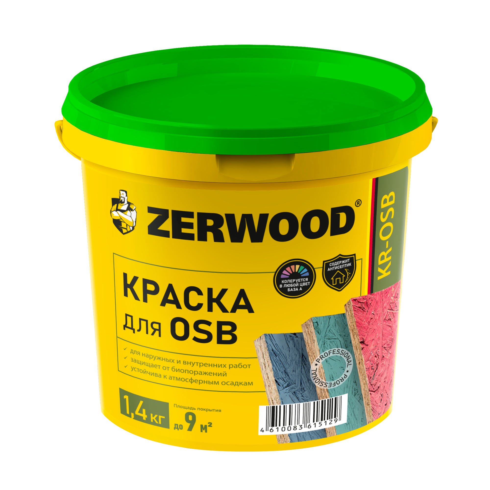 

Краска Zerwood 00972505 акриловая для дверей, мебели и декора, потолков, стен 1.4л