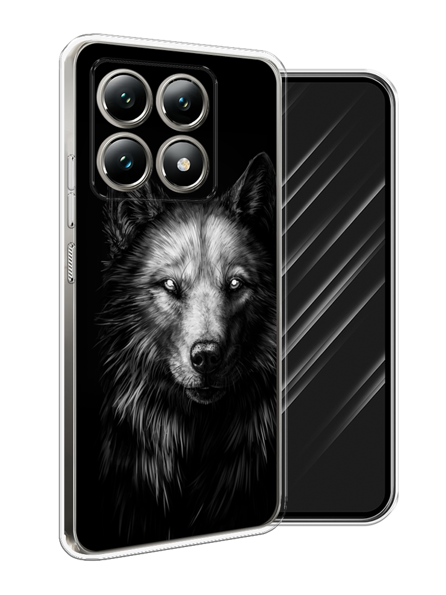 

Чехол Awog на Xiaomi 14T "Волк черно белый", Серый;бежевый;белый, 322850-1