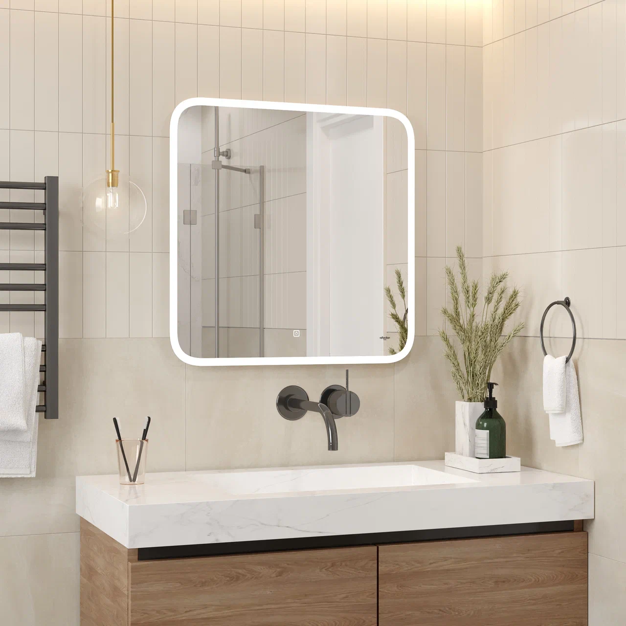 Зеркало Reflection Blink с LED подсветкой и сенсорным выключателем 600*800мм