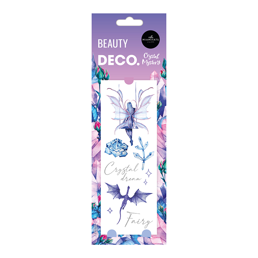 Переводное тату для тела Deco Crystal Mystery by Miami Tattoos Crystal dream deco беруши для сна в чехле glow dream