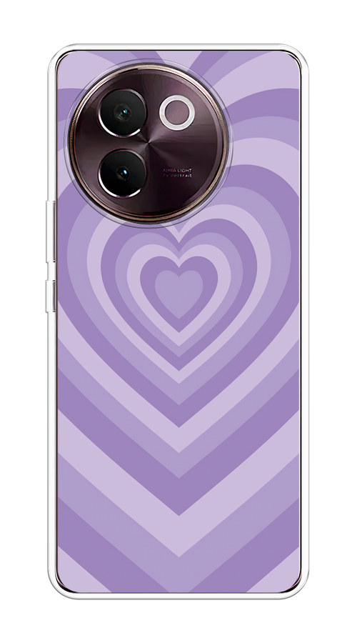 

Чехол на Vivo V30e "Violet heart latte", Фиолетовый, 2610550-1