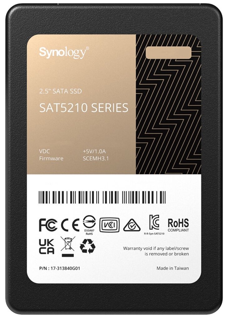 Внешний SSD диск Synology 480 ГБ (SAT5210-480G)