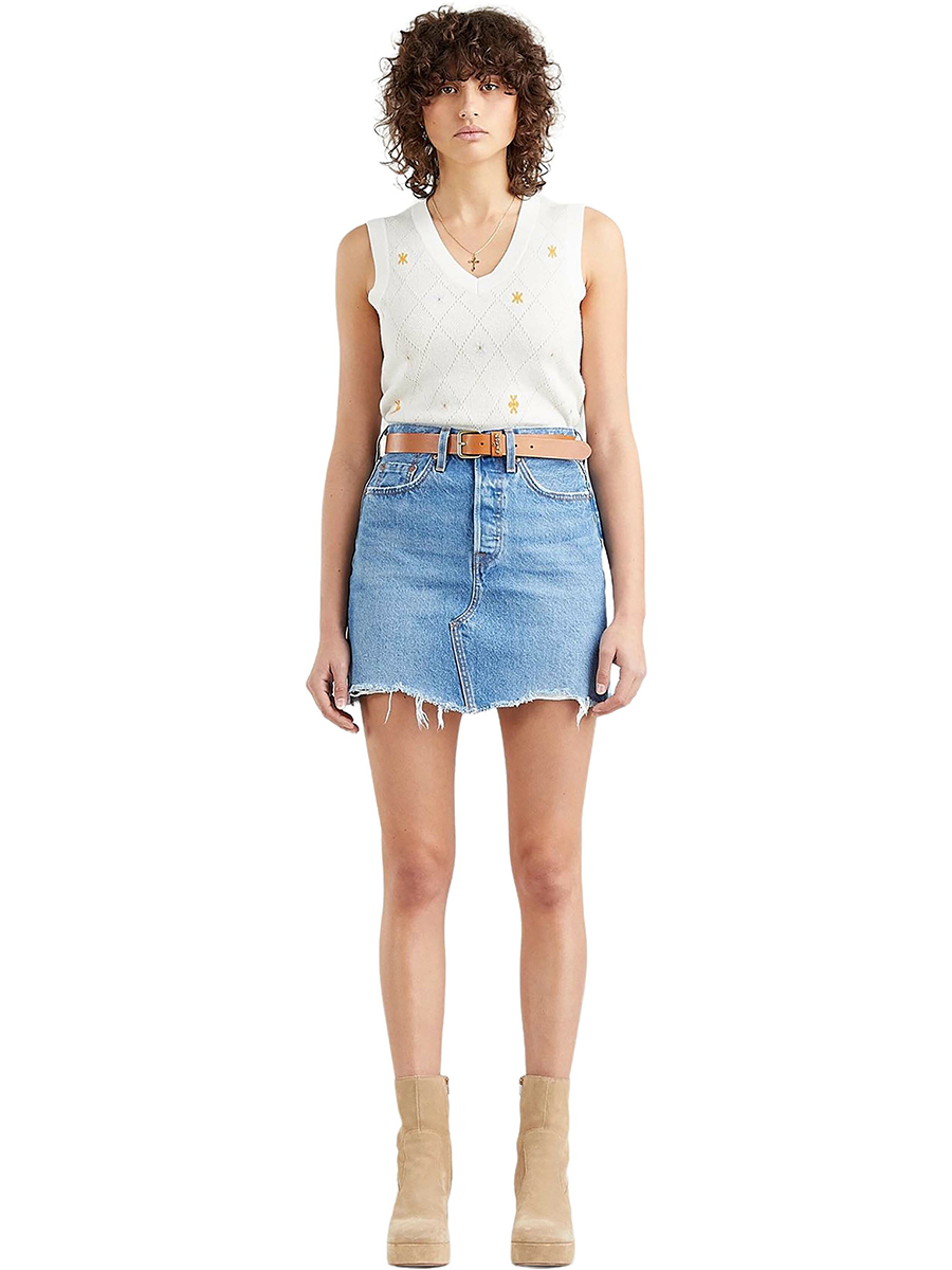 

Юбка женская Levis 77882-0048 синяя 32, 77882-0048