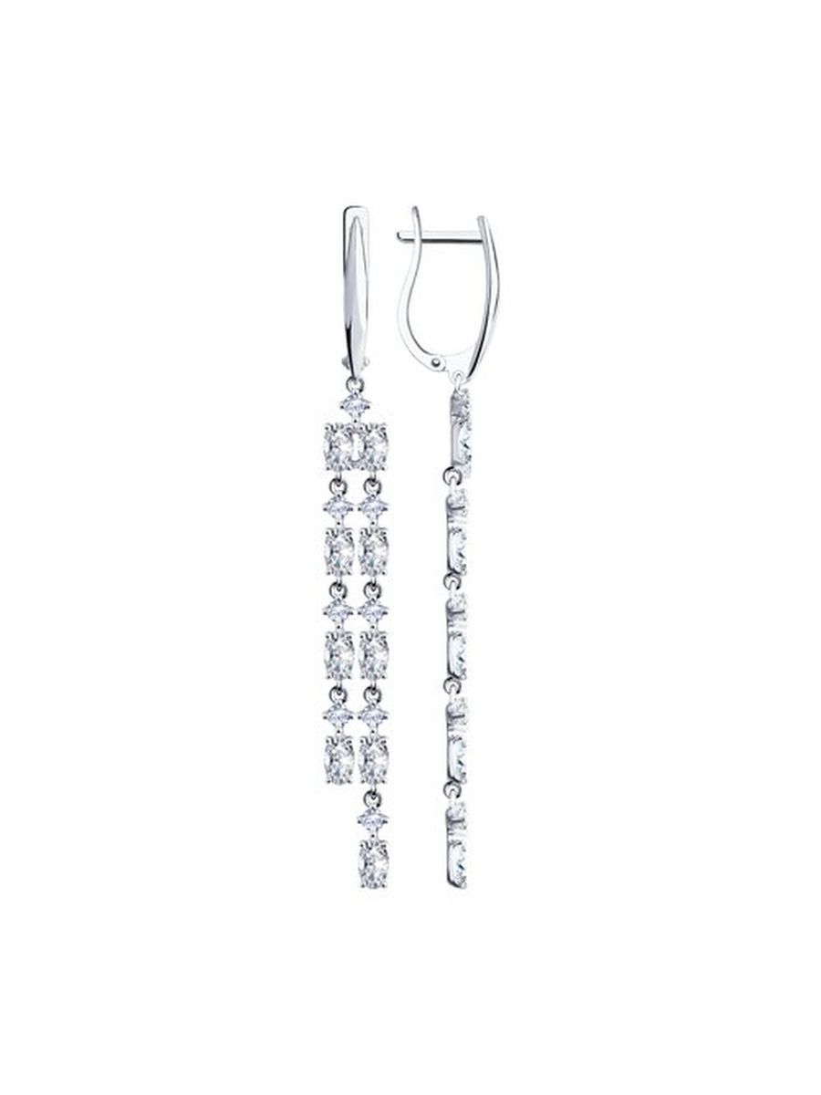 

Серьги из серебра TEO MAORI 894023949, фианит, 894023949