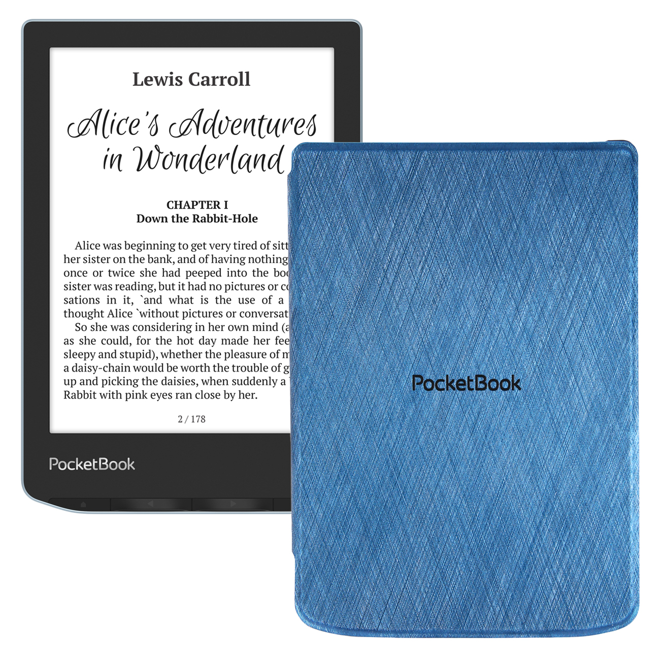 Электронная книга PocketBook 629 Verse Bright Blue + обложка Blue