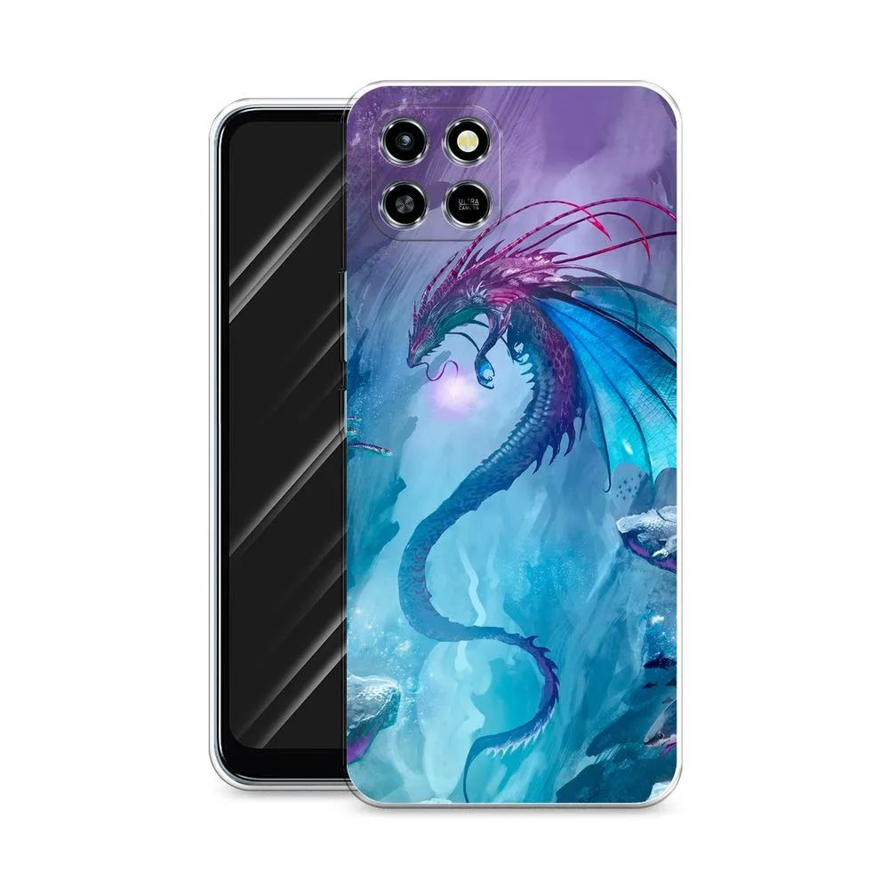 

Чехол Awog на Infinix Smart 6 HD "Водный дракон", Разноцветный, 3101650-2