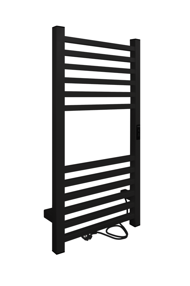 

Полотенцесушитель электрический INDIGO Attic 80/40 таймер, универсал. подкл, черный муар