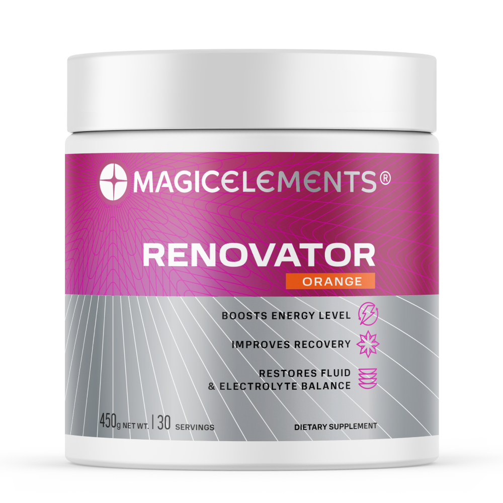 

Послетренировочный комплекс Renovator Magic Elements 450 гр. апельсин, Magic Elements Renovator 450 гр.