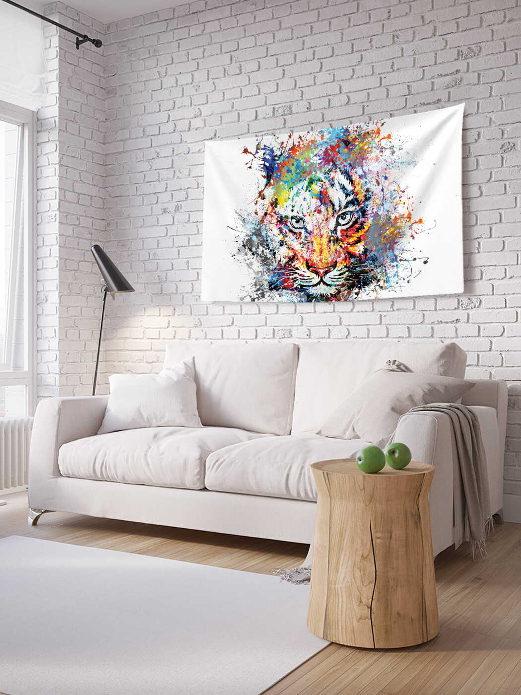 

Горизонтальное фотопанно JoyArty Тигровые краски, из ткани, 100х150 см