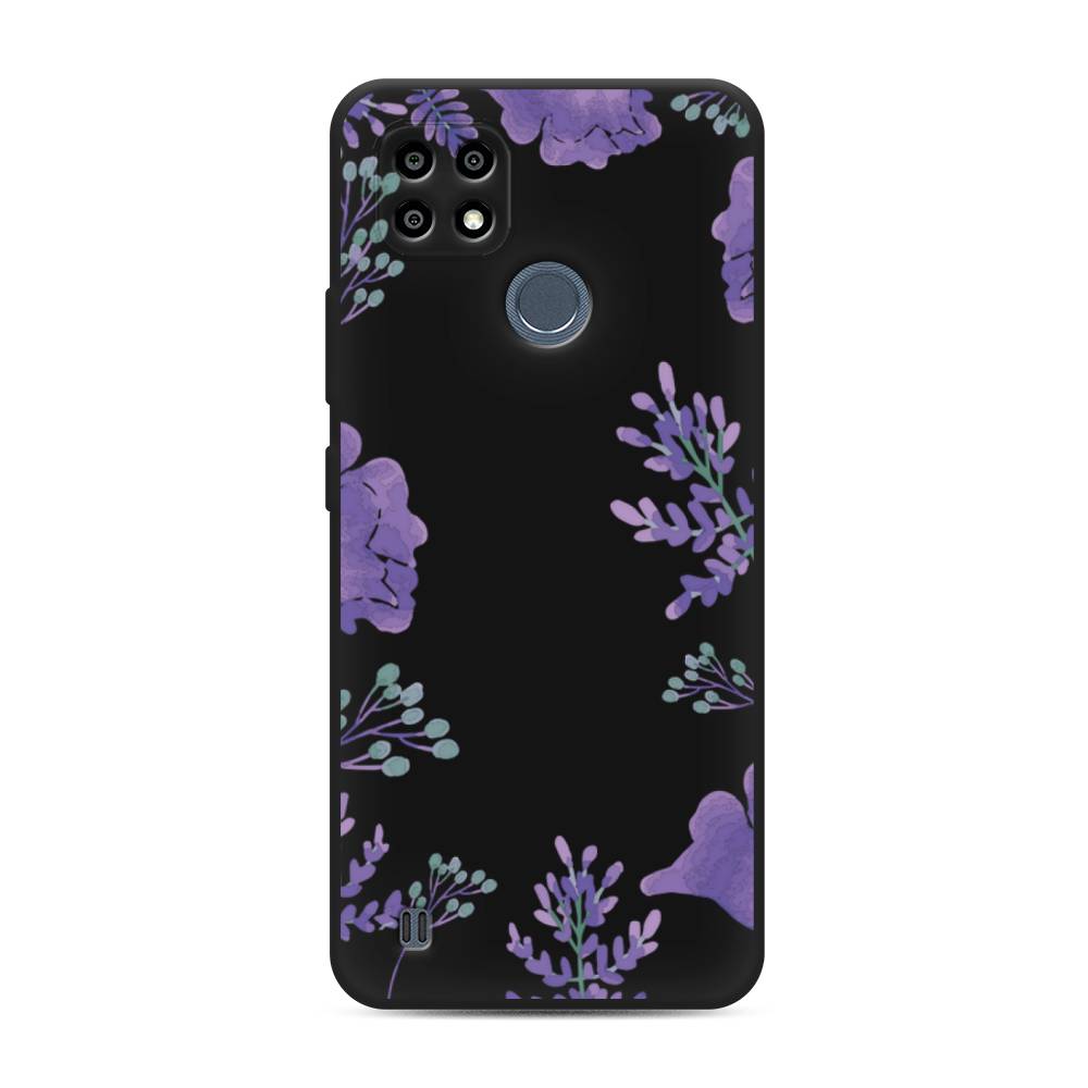 

Чехол Awog на Realme C25Y "Сиреневая цветочная рамка", 2510952-1