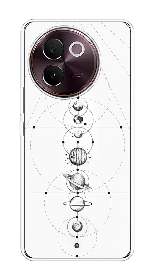 

Чехол на Vivo V30e "Парад планет", Серый, 2610550-1