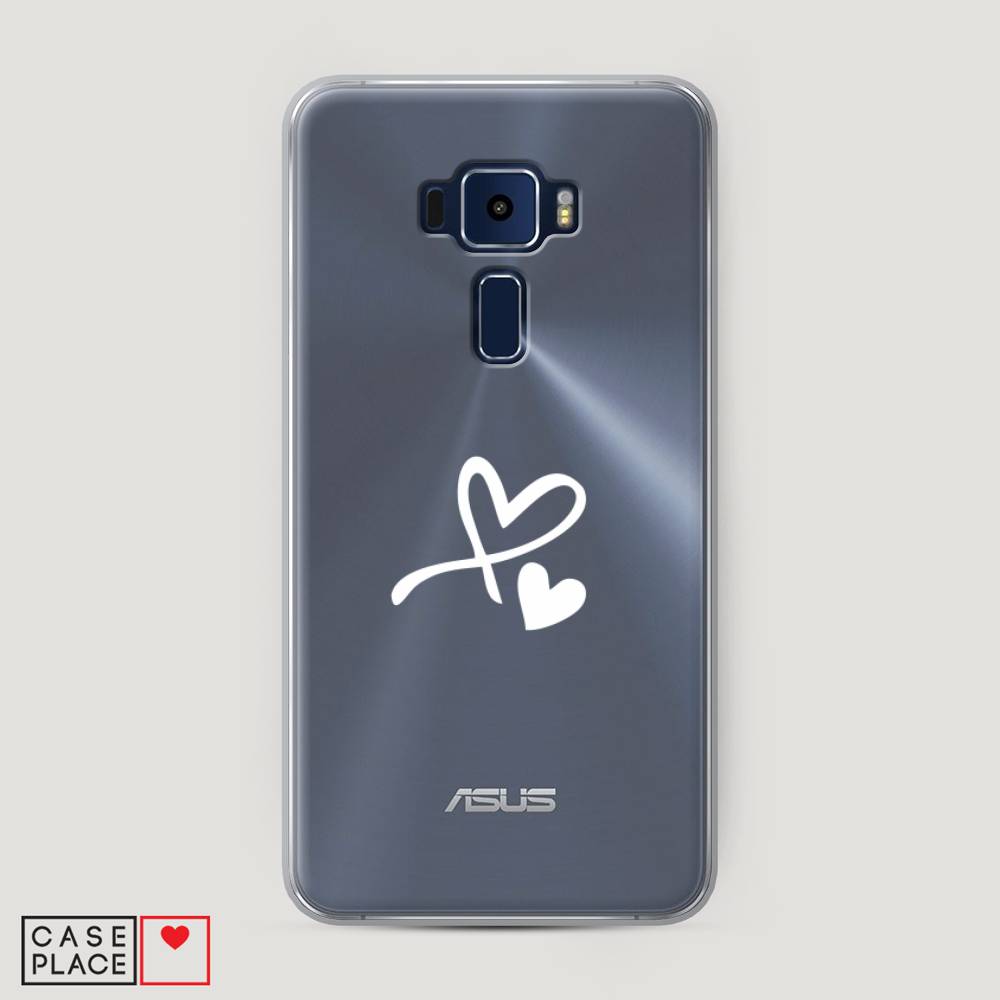 фото Чехол awog "сердечко минимализм" для asus zenfone 3 ze552kl