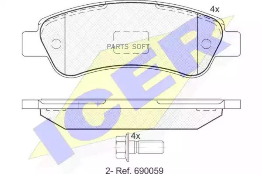 

Тормозные колодки ICER 141804