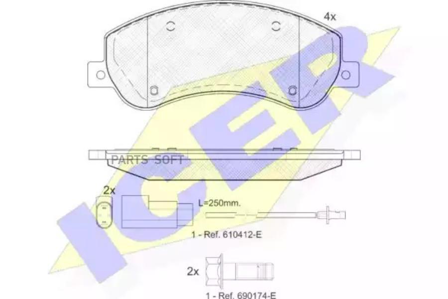 

Тормозные колодки ICER 141793