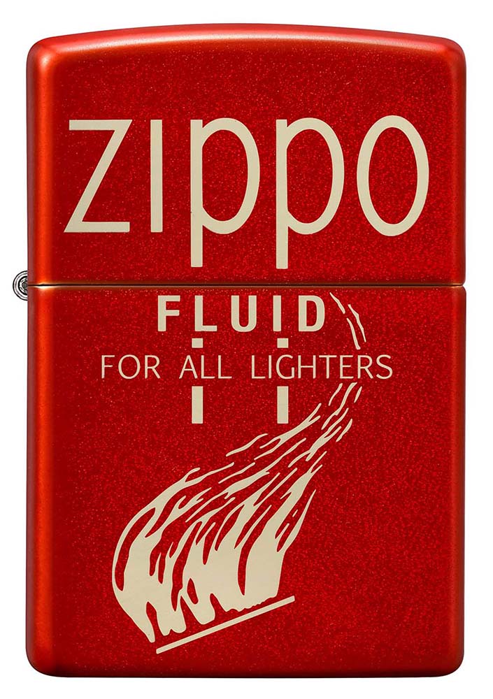 

Оригинальная бензиновая зажигалка ZIPPO Classic 49586 Retro с покрытием Metallic Red, Красный, Classic
