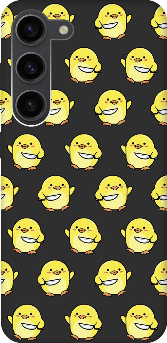 

Чехол на Samsung Galaxy S23 с 3D принтом "Chick With Knife" черный, Черный;желтый, 158308