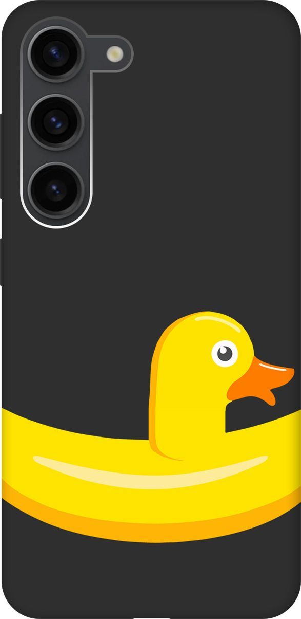 

Чехол на Samsung Galaxy S23 с 3D принтом "Duck Swim Ring" черный, Черный;белый, 158307
