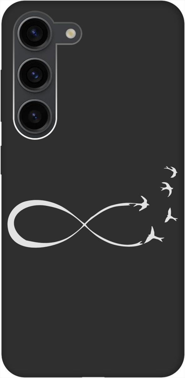 

Чехол на Samsung Galaxy S23 с 3D принтом "Infinity W" черный, Черный;серебристый, 158307