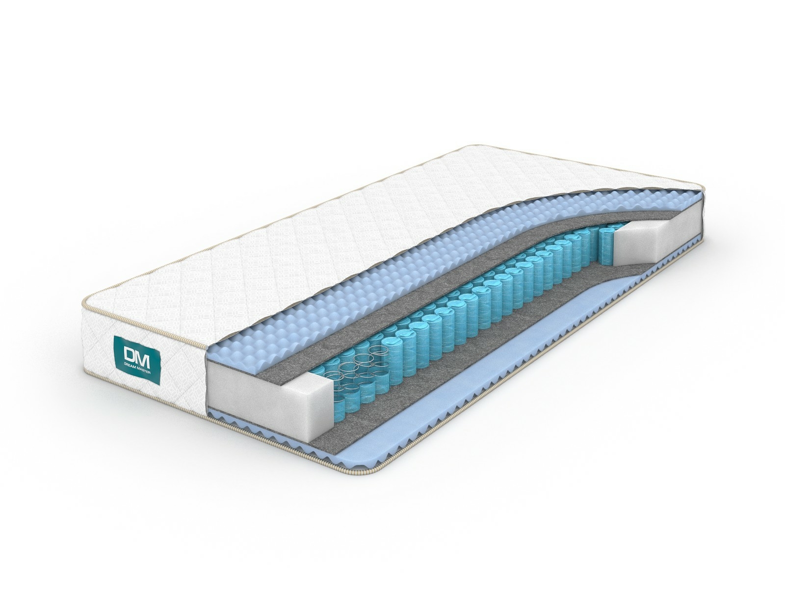 

Матрас Dream Master Кантри 17 SP 220х205, Белый, Кантри 17 SP