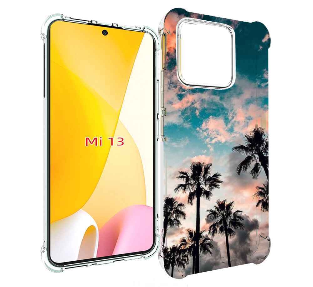 

Чехол MyPads небо-с-пальмами для Xiaomi 13, Прозрачный, Tocco